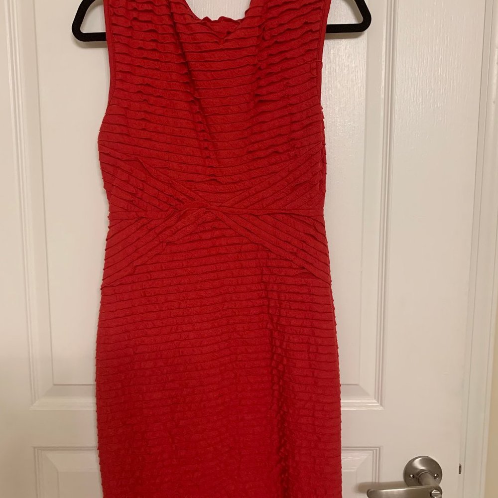 Studio M Red Ruffle Dress - Picture 2 of 2